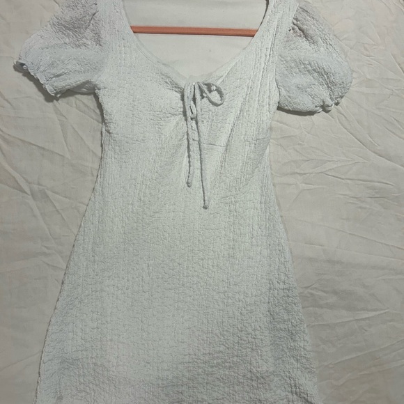 See You Monday milkmaid White Textured Dress size M - Picture 2 of 9
